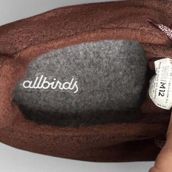 Allbirds Men's Brown and Burgundy Trainers - Picture 7 of 7